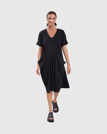 alembika-urban-breeze-kleid-schwarz-a-linie-baumwollkleid image 3
