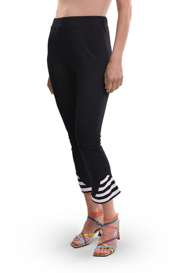 alembika-lina-bootleg-slim-pants-stretchhose-mit-streifen image 6