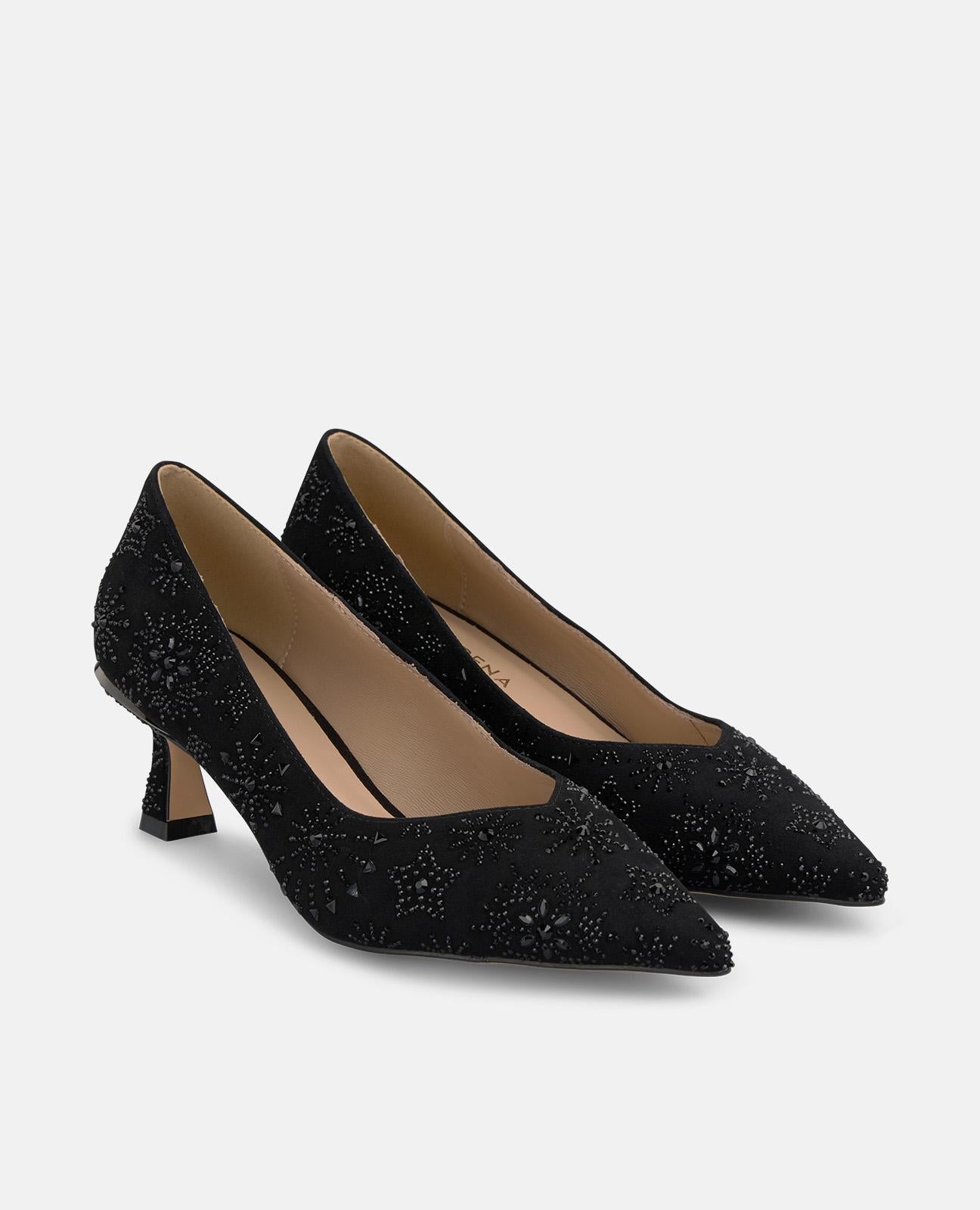 alma-en-pena-suede-evening-pumps-strass-schwarz-6-2-cm image 2
