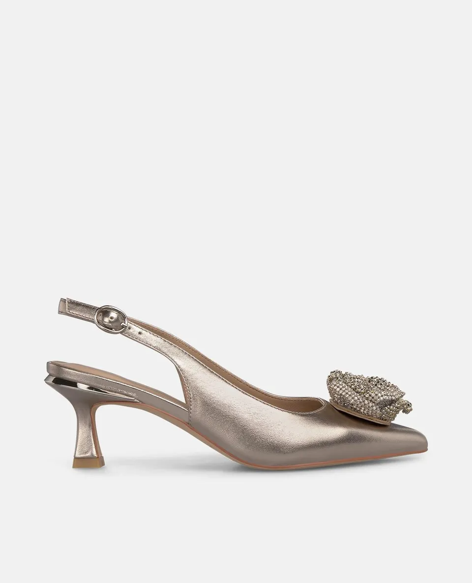 alma-en-pena-mini-slingback-bronze-mit-bl-te-spitzer-pumps-6-2-cm image 1