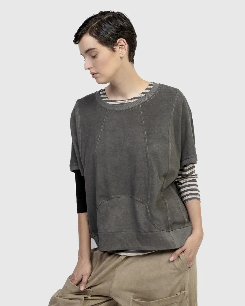 alembika-urban-sphinx-tee-damen-shirt-grey image 1
