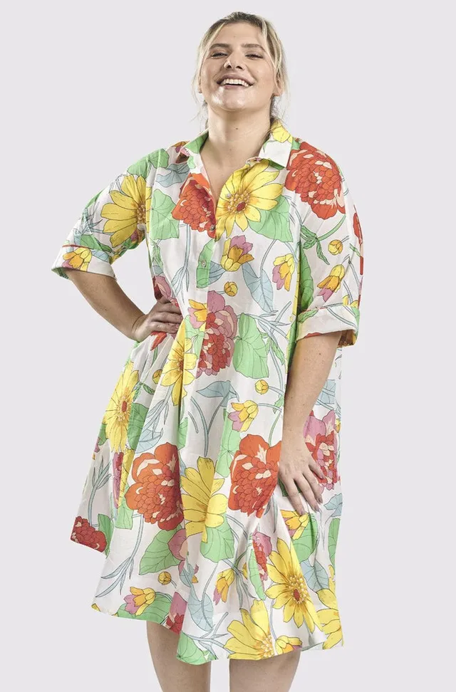 alembika-breeze-shirtdress-hemdkleid-bloom-multi image 1