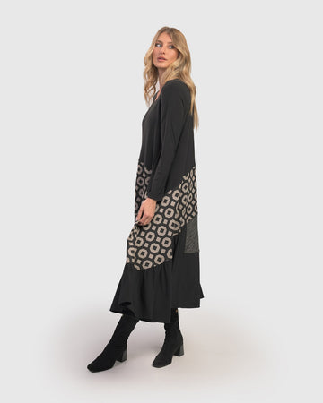 alembika-gabby-swing-kleid-black-graphite-maxi image 4