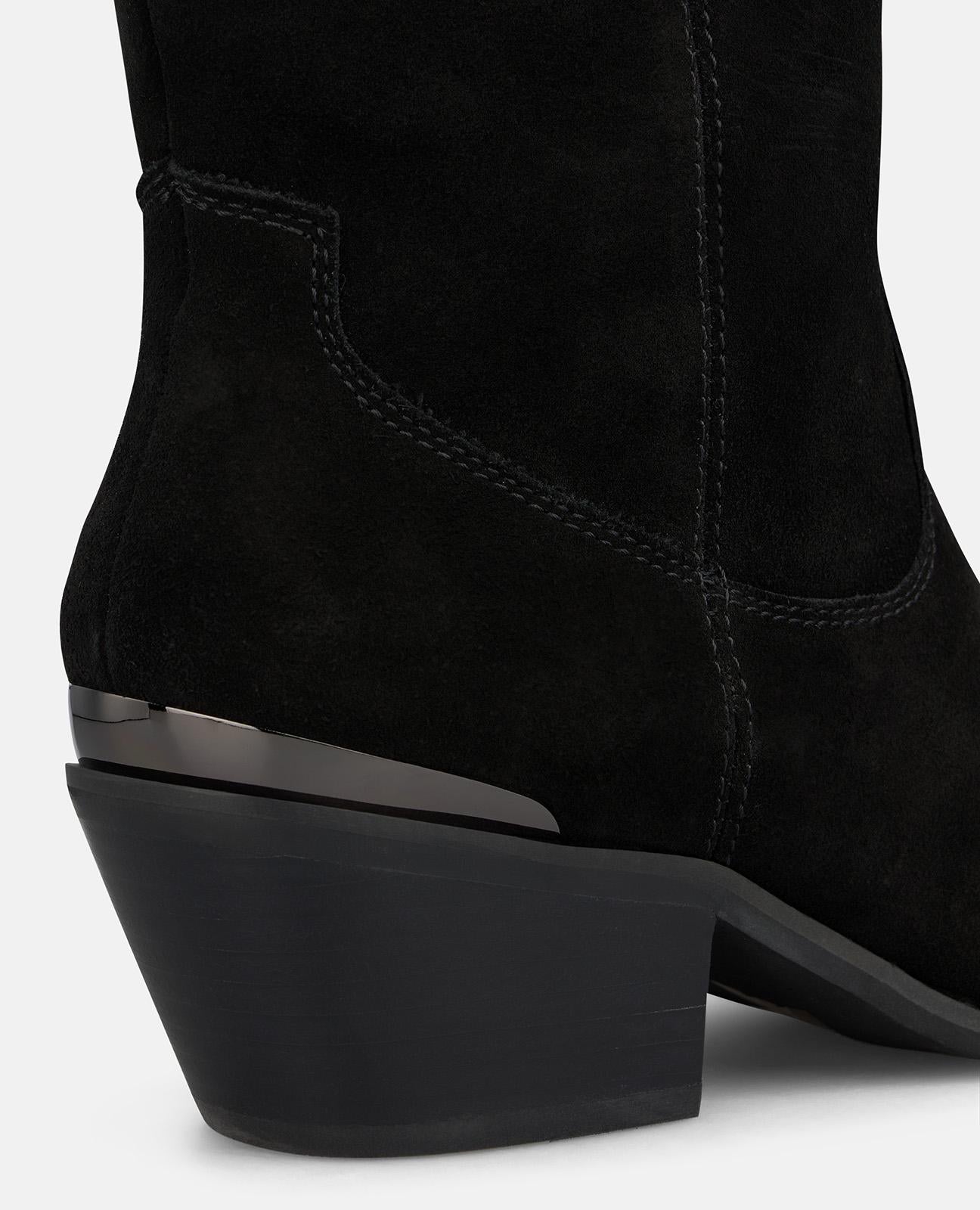 alma-en-pena-suede-cowboy-stiefel-mit-5-3-cm-absatz-schwarz image 4