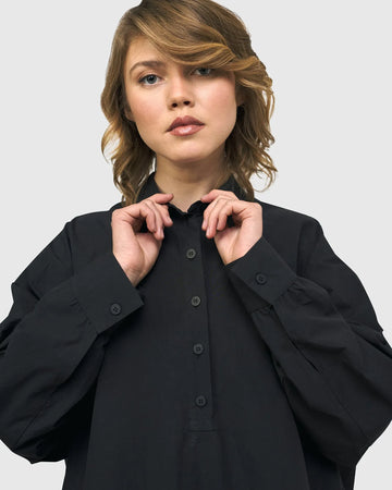 alembika-urban-oversized-trapeze-shirt-schwarz image 2