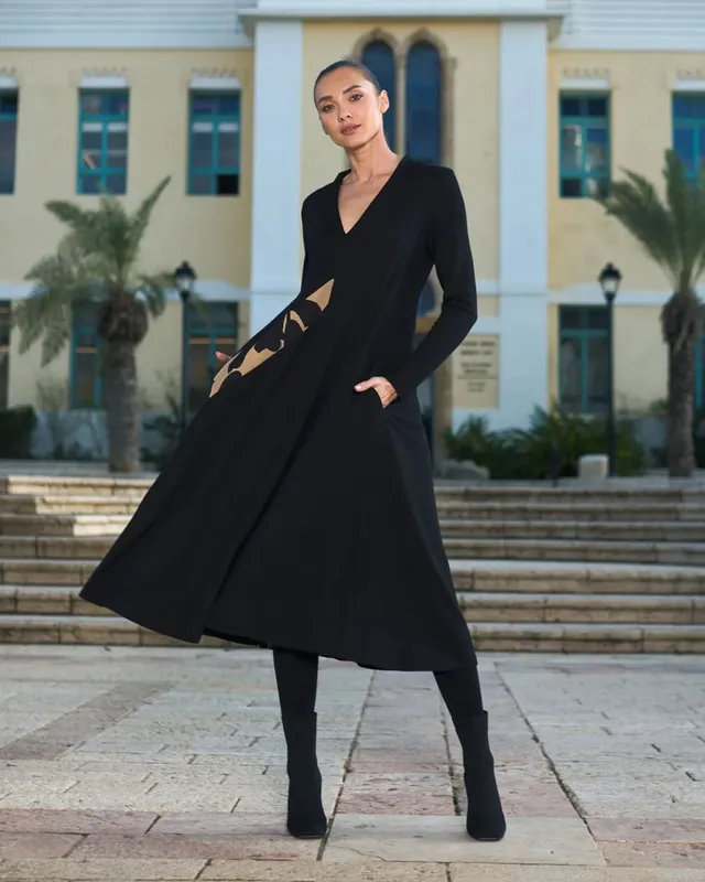 alembika-cher-midi-dress-blackout-damen-midi-kleid image 1