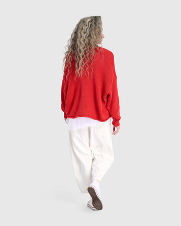 alembika-simply-slouchy-cardigan-coral-red image 5