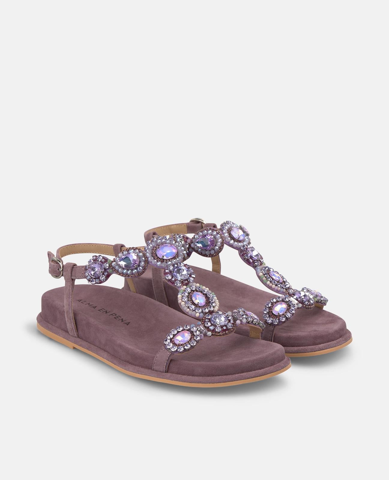 alma-en-pena-flache-schmuck-sandale-lavanda-2-5-cm image 2