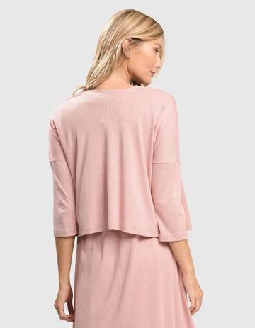 alembika-essential-cupro-crop-cardigan-kurzjacke-blush image 4