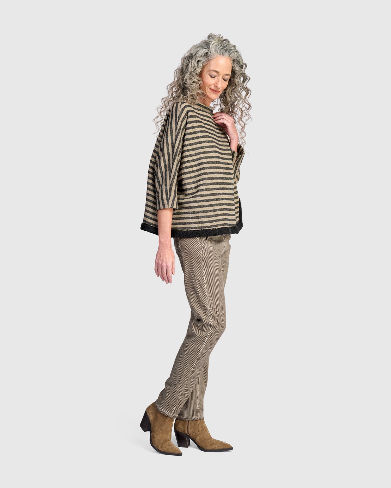 alembika-urban-ulla-pullover-damen-sweatshirt-camel-stripe image 4