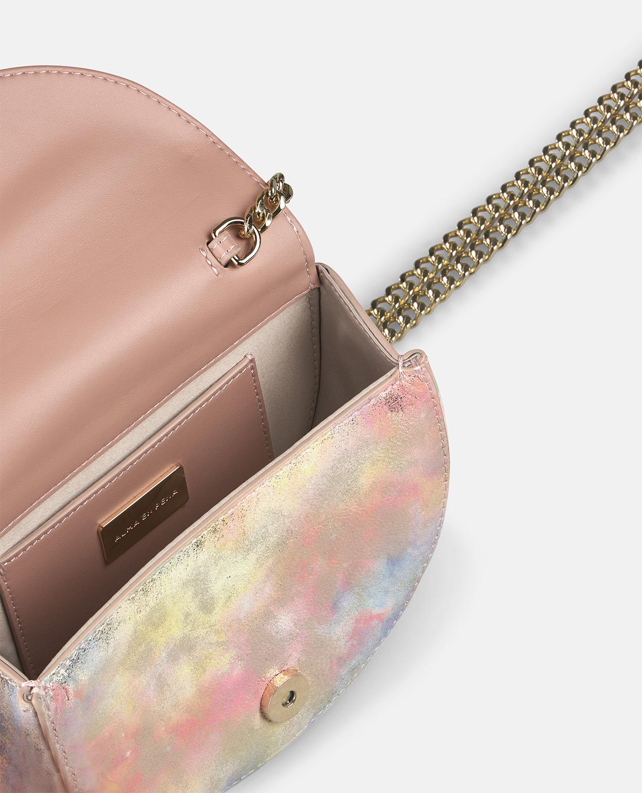 alma-en-pena-half-moon-schultertasche-schlangen-verschluss-rosa image 5