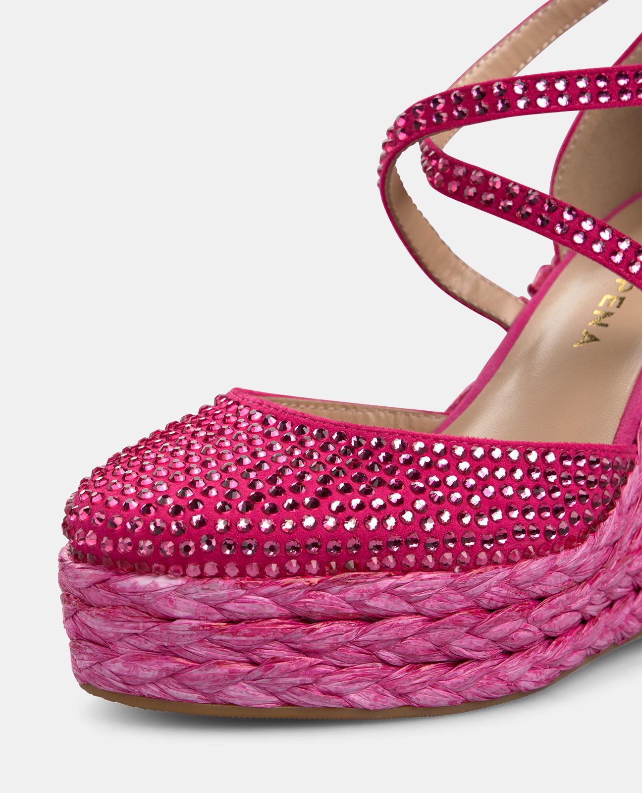 alma-en-pena-keilpantolette-fuchsia-mit-strass-9-8-cm-keil image 5