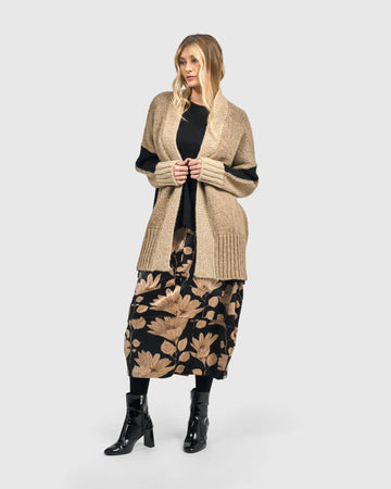 alembika-pippa-samt-rock-damen-midi-floral-cocoon image 8