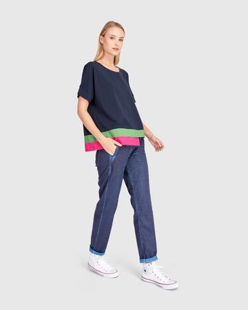 alembika-sorbet-tee-navy-multi image 8