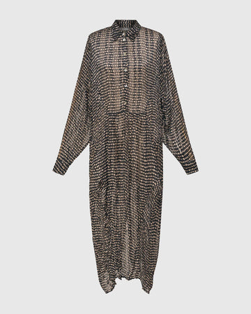 alembika-mist-crinkle-midikleid-coffee-black image 7