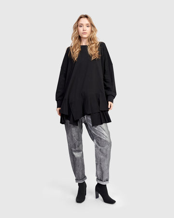 alembika-urban-groove-top-schwarz-oversize-tunika-damen image 2