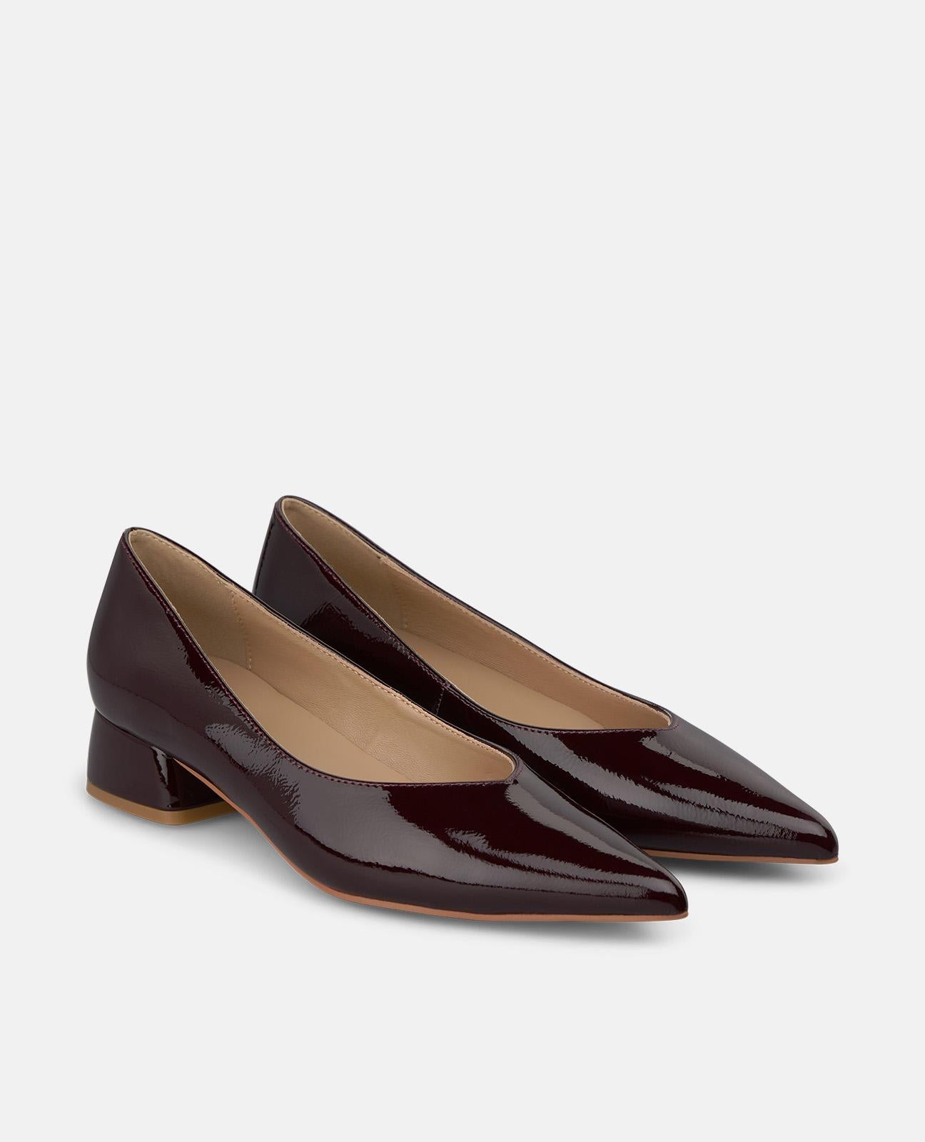 alma-en-pena-leather-pointed-toe-halbschuh-bordeaux-leder image 2