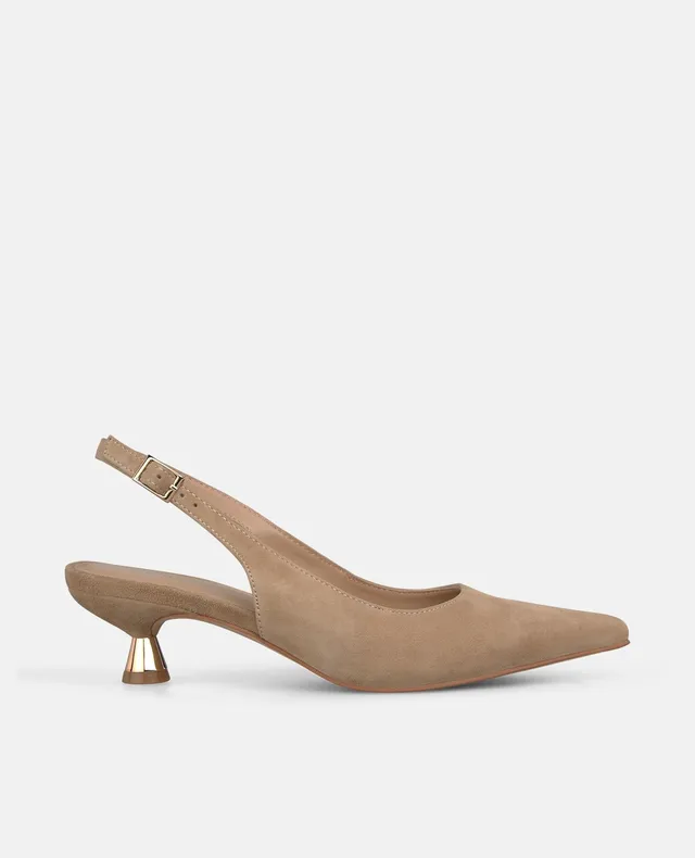 alma-en-pena-basic-slingback-pumps-arena-4-cm-kitten-heel image 1
