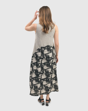 alembika-marble-crinkle-tank-maxi-kleid-schwarz image 7