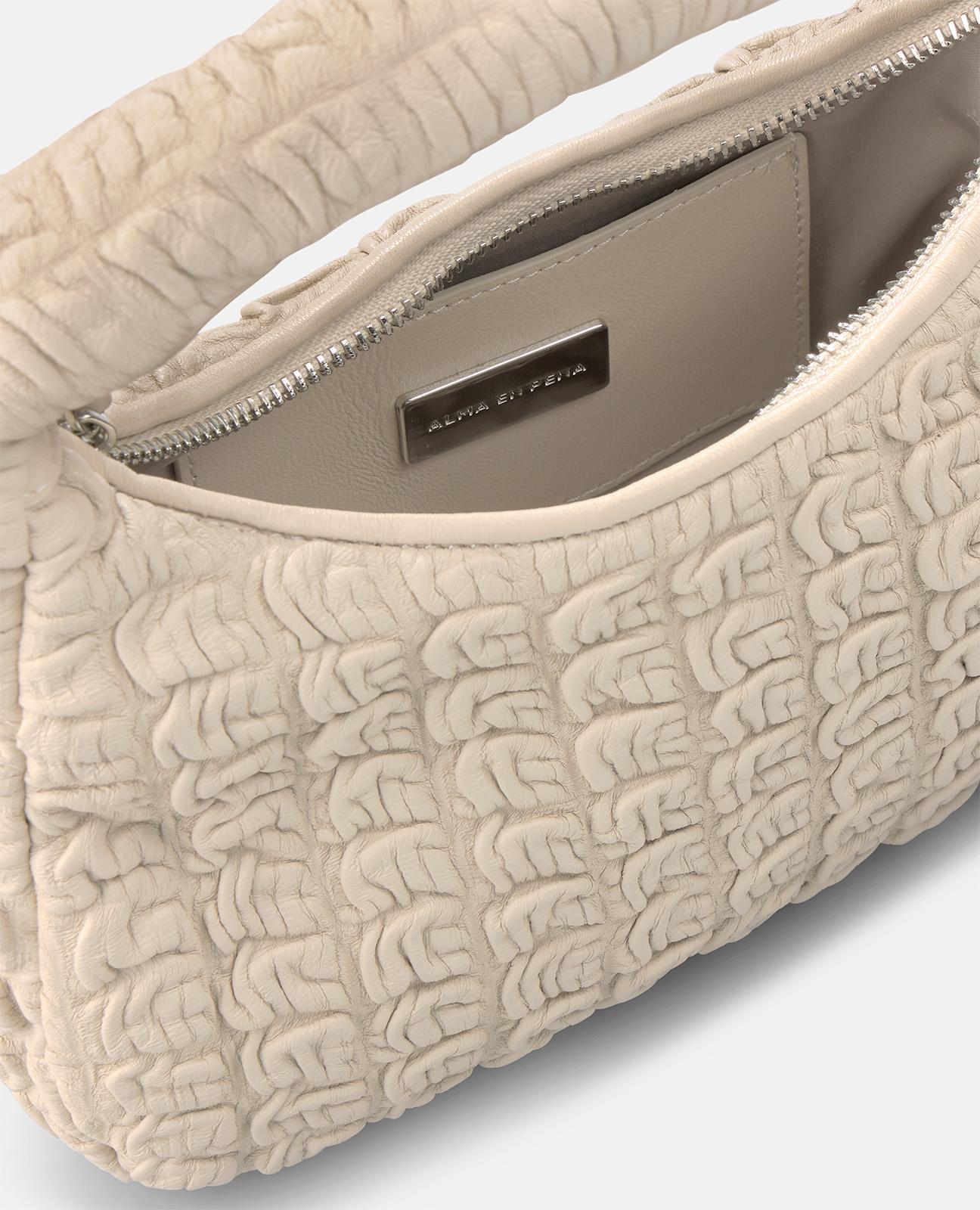 alma-en-pena-embossed-bag-leder-umh-ngetasche-grau image 5