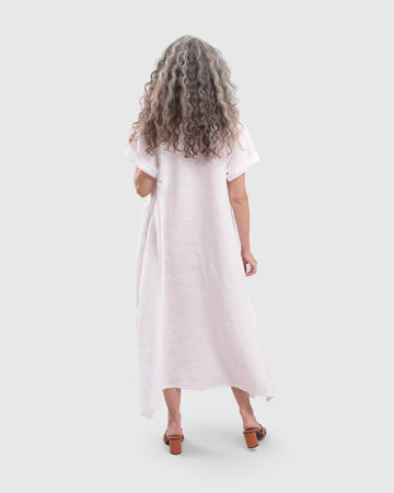 alembika-summer-rose-maxi-kleid-wei-leinen-a-linie image 8