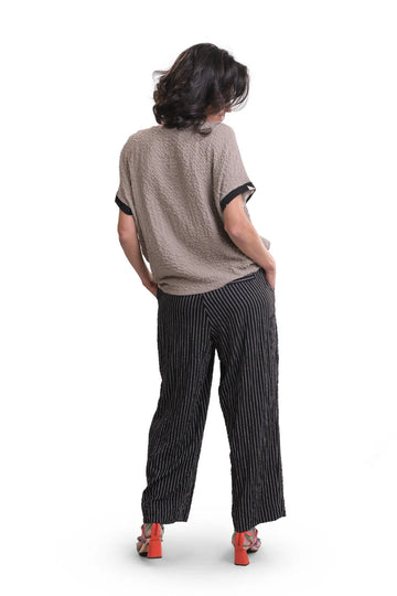 alembika-henley-crepe-top-stone-knopfleisten-shirt image 3