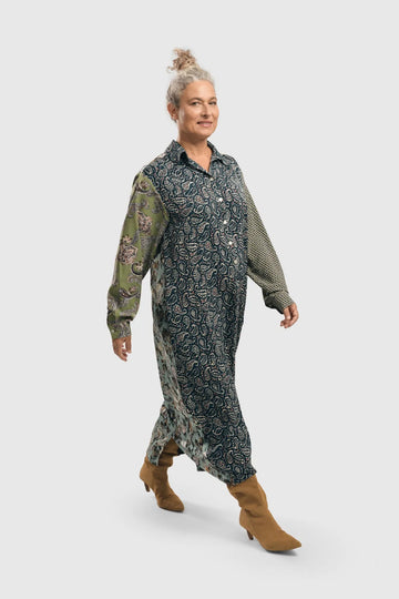 alembika-paisley-shirtdress-hemdkleid-blau image 3