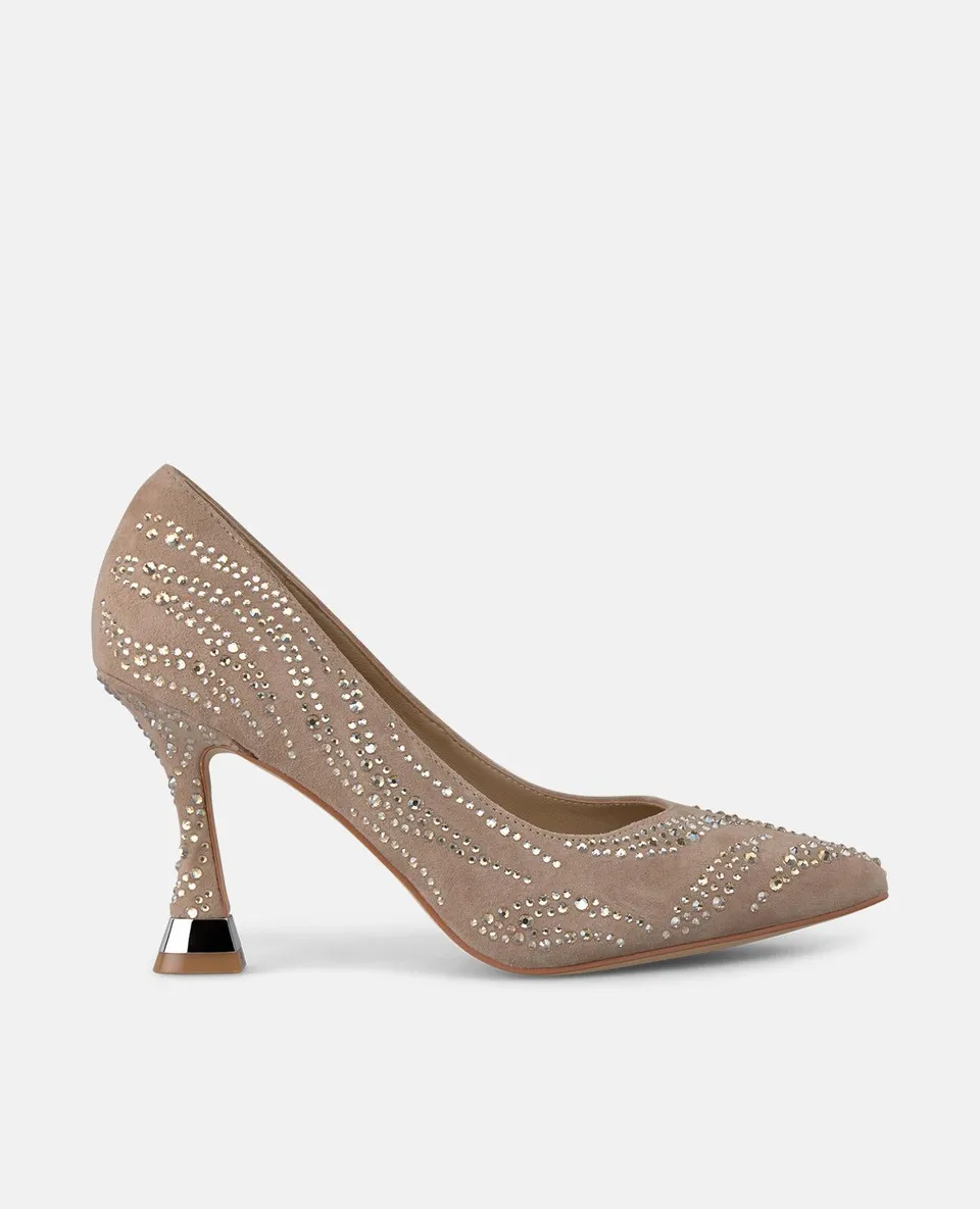 alma-en-pena-pumps-vison-spitz-mit-strass-und-9-cm-absatz image 1