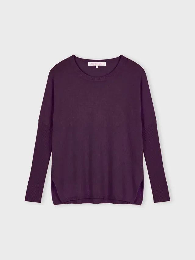 absolut-astrid-pullover-poncho-aus-kaschmir-heather-plum image 1