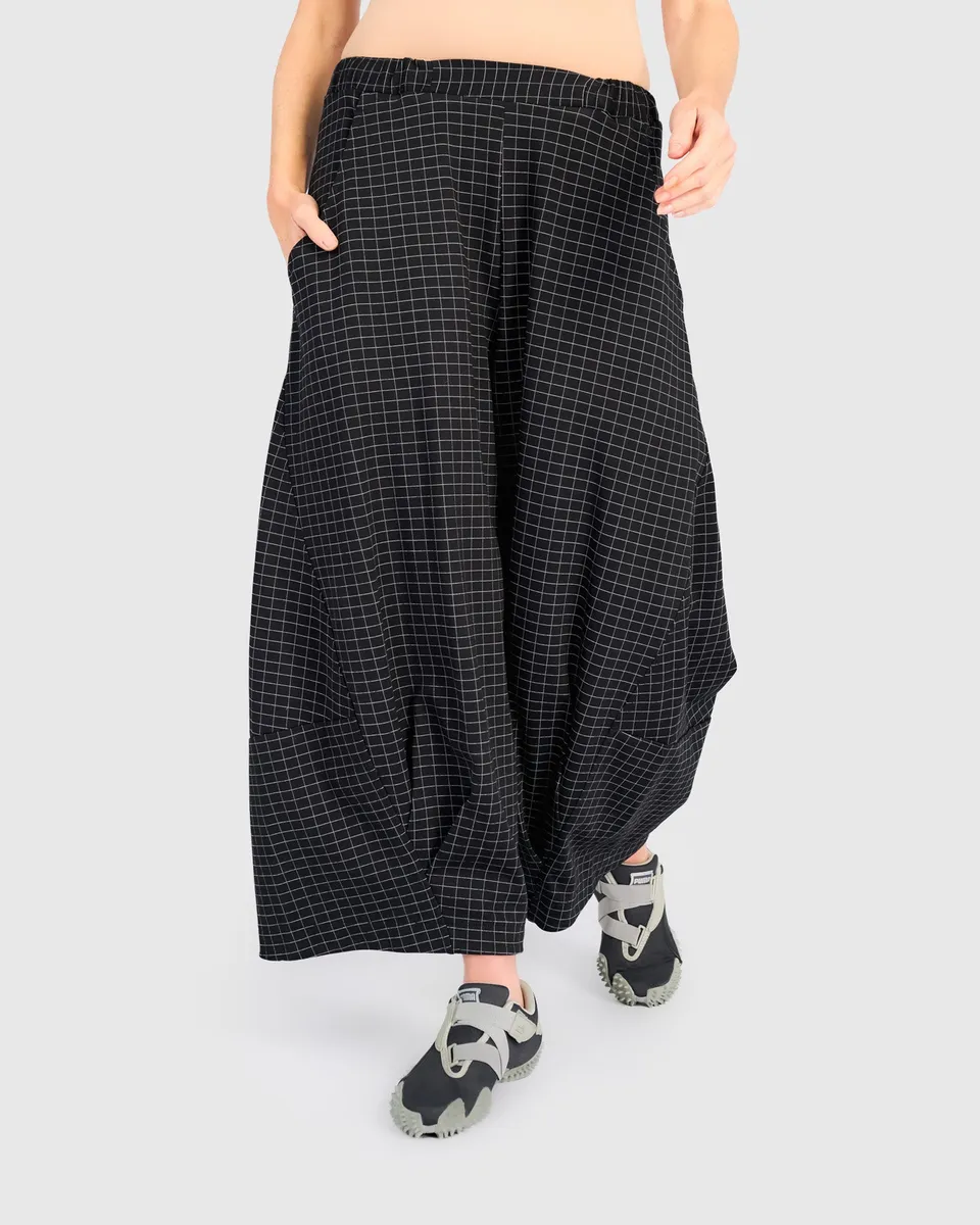 alembika-urban-skog-oversized-pants-graphite-grid image 1