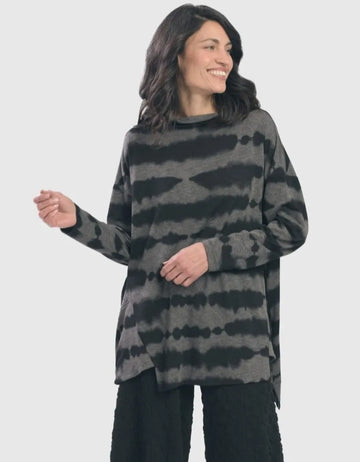 alembika-ripple-trapeze-top-tie-dye-langarmshirt image 3