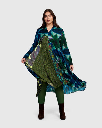 alembika-lavinia-midi-kleid-kornblume image 2