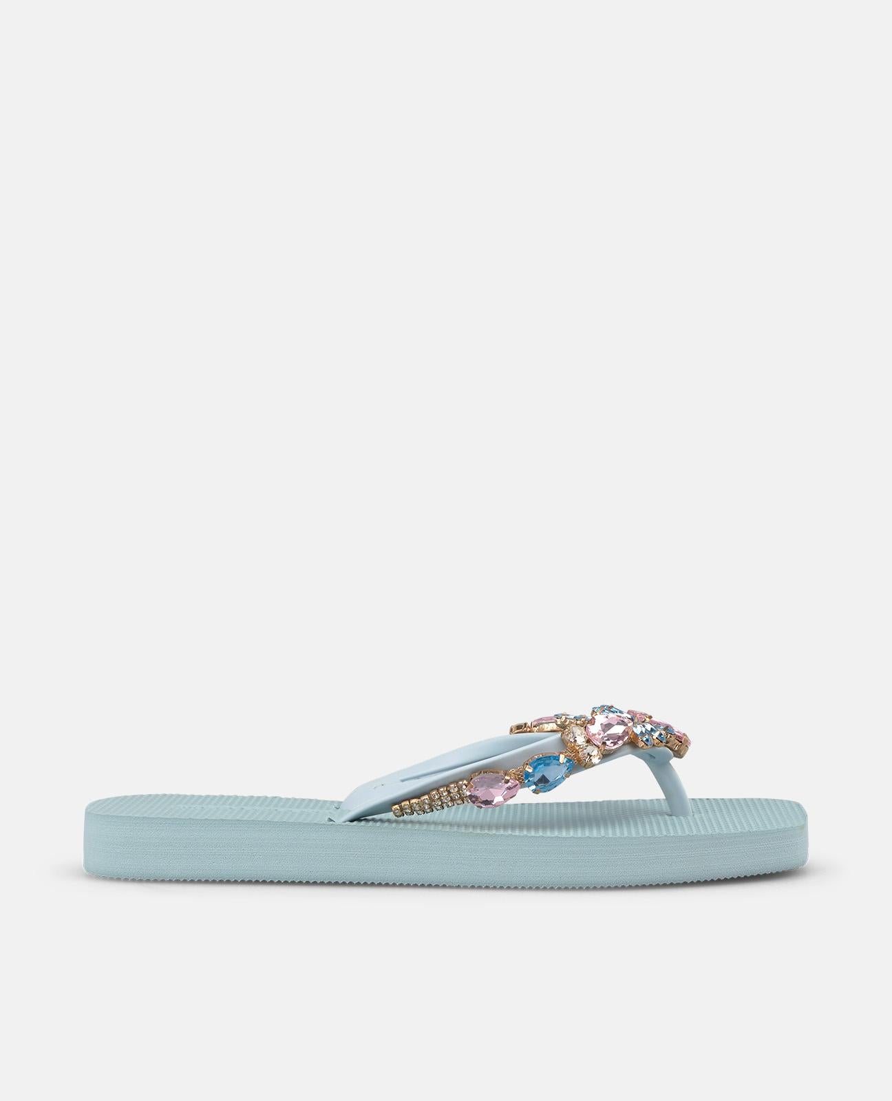 alma-en-pena-t-strap-beach-sandals-zehentrenner-blau-mit-strass image 2