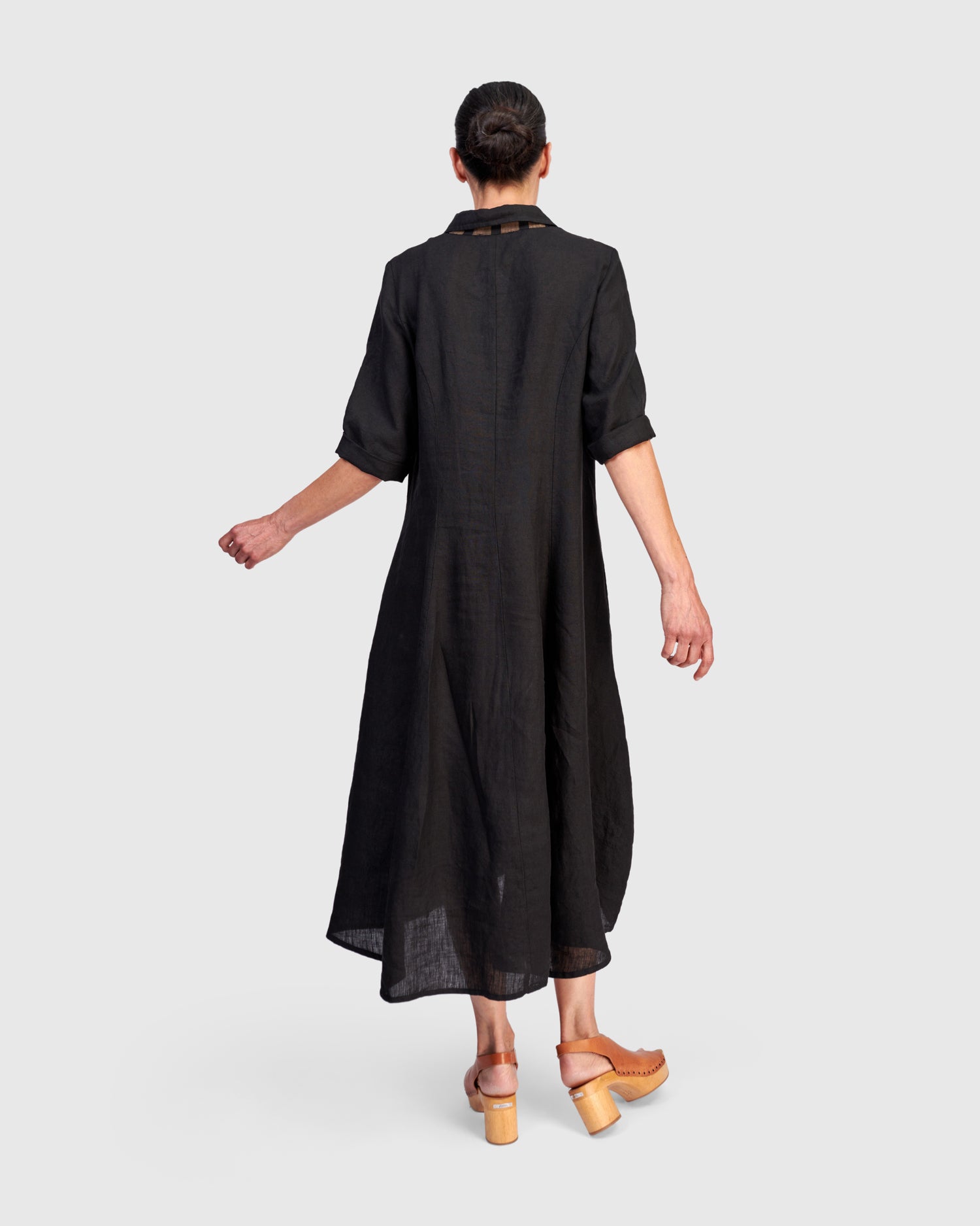 alembika-driftwood-leinenkleid-damen-schwarz image 5