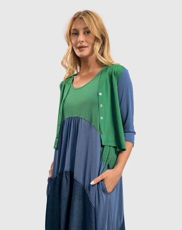alembika-fresh-colorblock-cardigan-ocean-strickjacke image 1