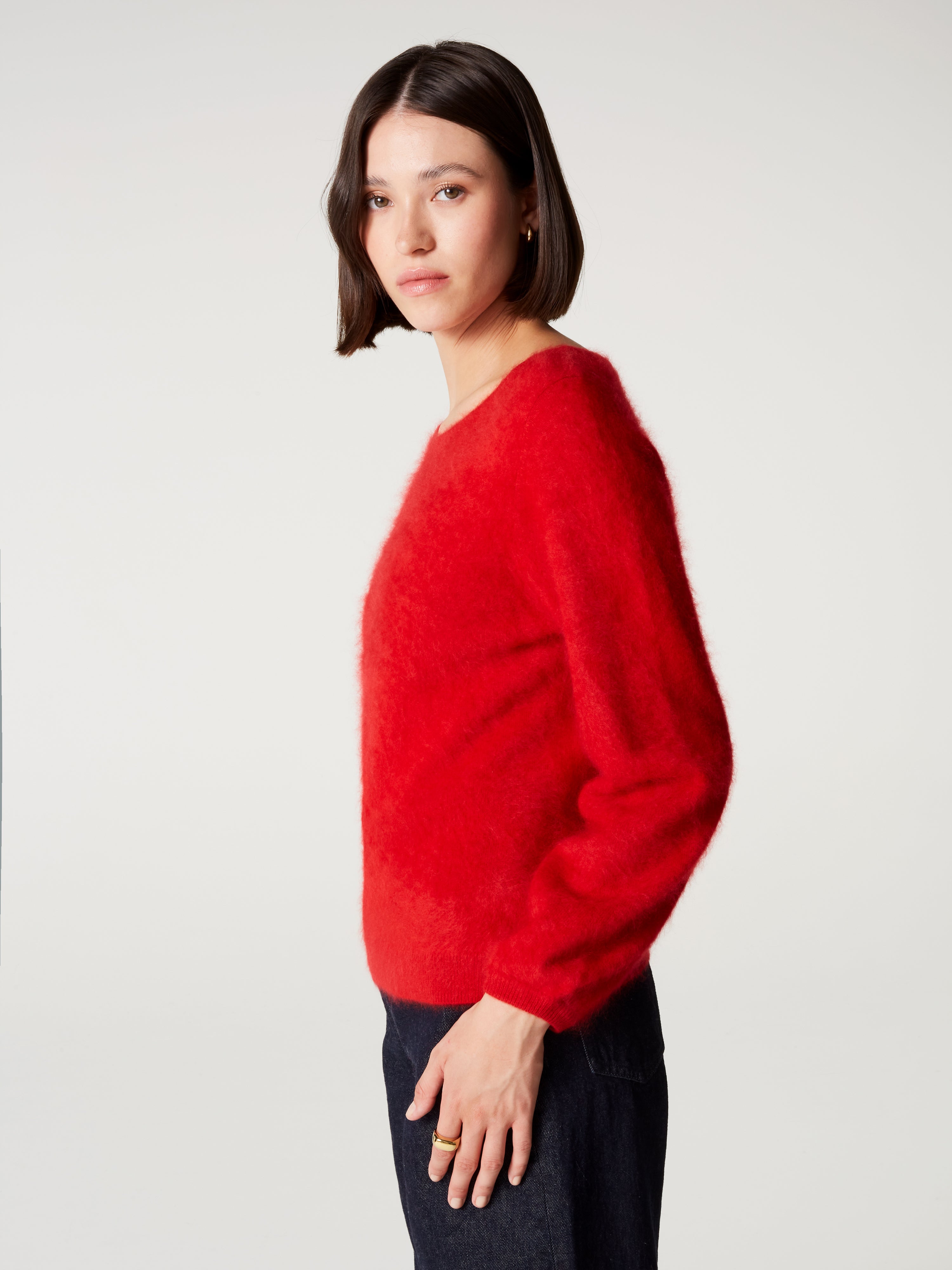 absolut-garance-rundhals-kaschmirpullover-f-r-damen-geb-rstet-puff-rmel-rot image 3