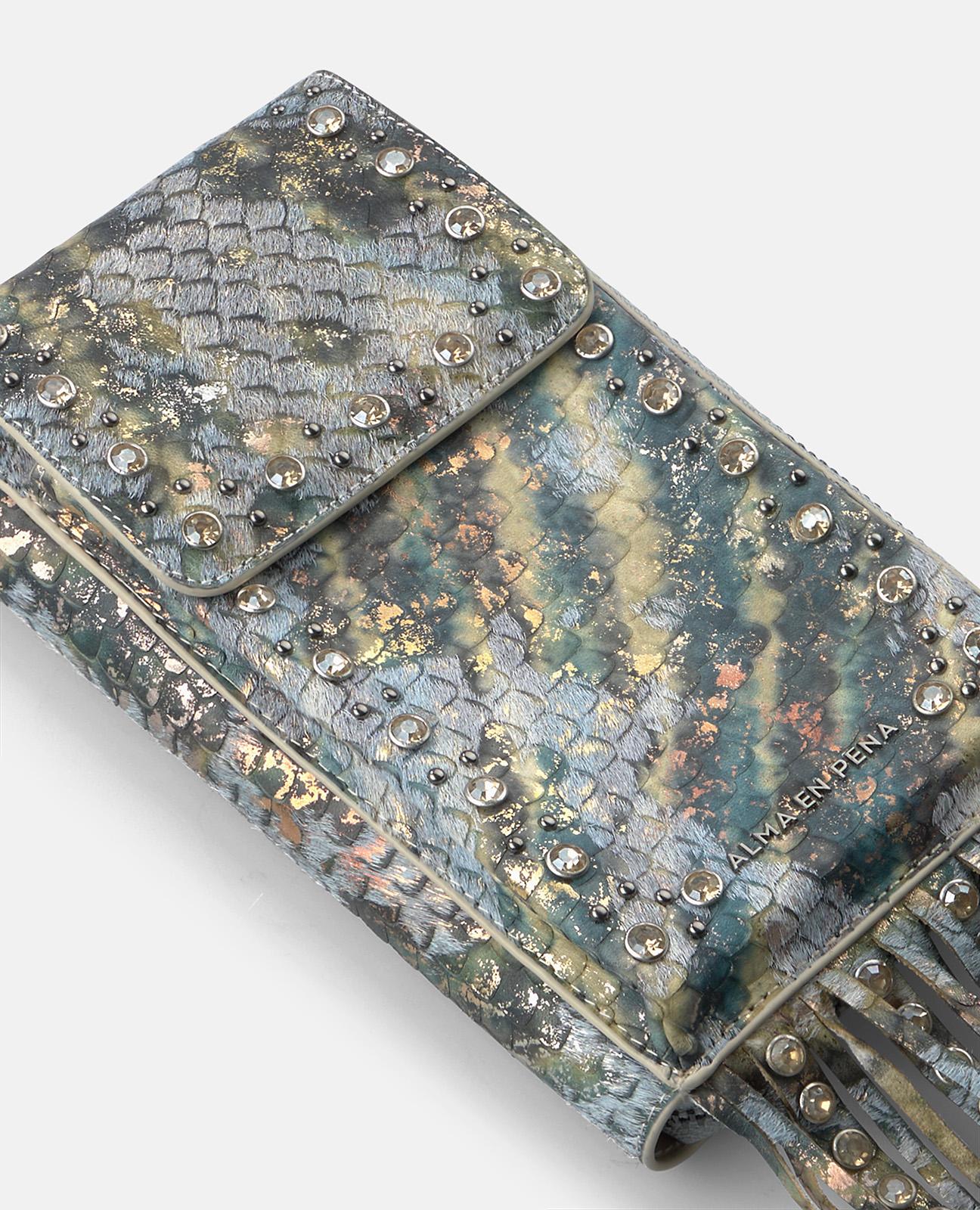 alma-en-pena-natalia-rhinestone-clutch-tasche-leder-crossbody-blau image 4