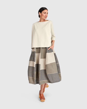 alembika-urban-boxy-top-cream-boxy-top-mit-stehkragen-und-kontraststreifen image 8