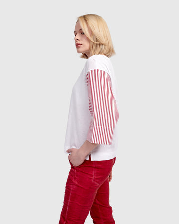 alembika-picnic-pullover-tee-bluse-rot-streifen image 5