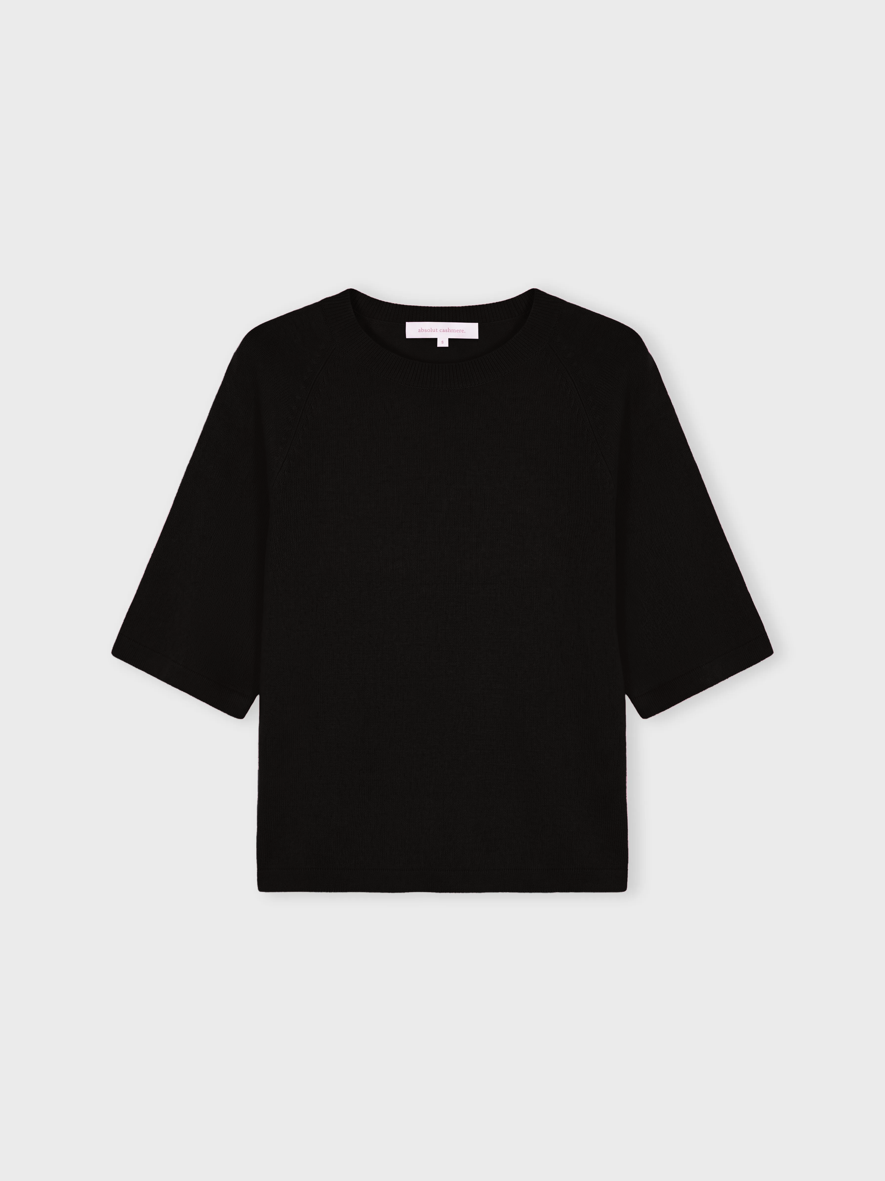 absolut-leana-damen-kaschmir-pullover-mit-rundhals-schwarz-oversize image 1
