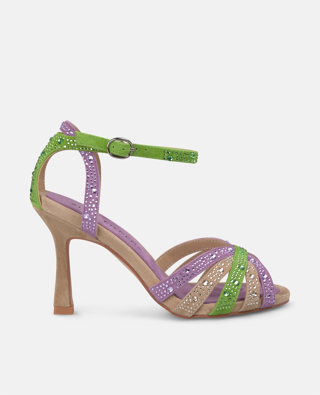alma-en-pena-sandale-mit-absatz-multicolor-riemchen-9-cm-violett image 1