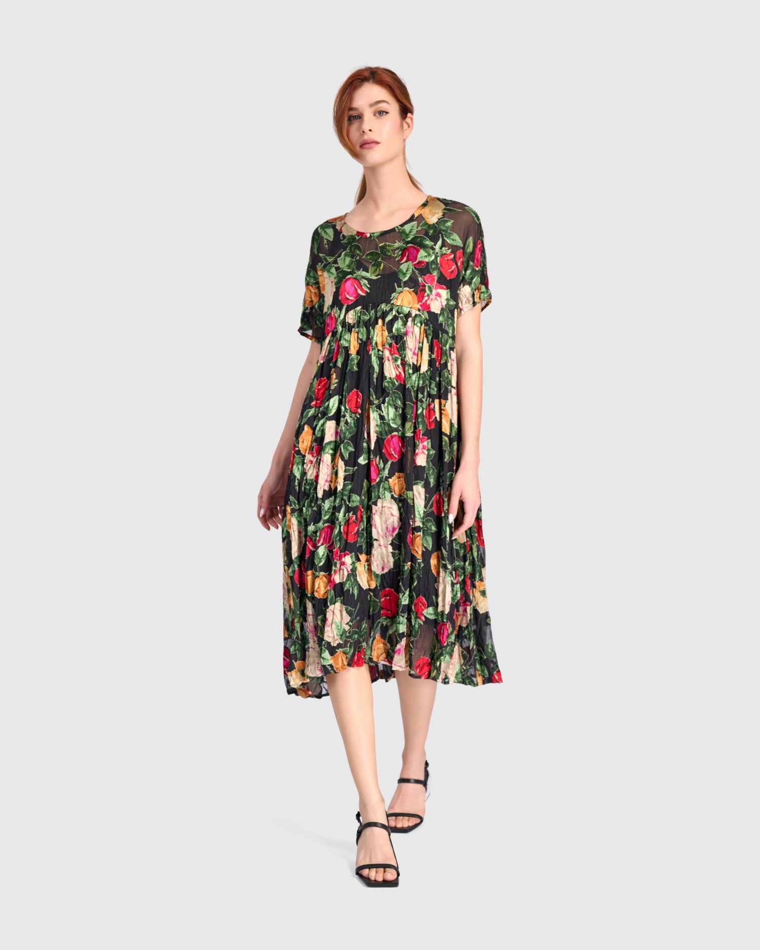 alembika-night-in-the-garden-kleid-sheer-floral-midi image 1