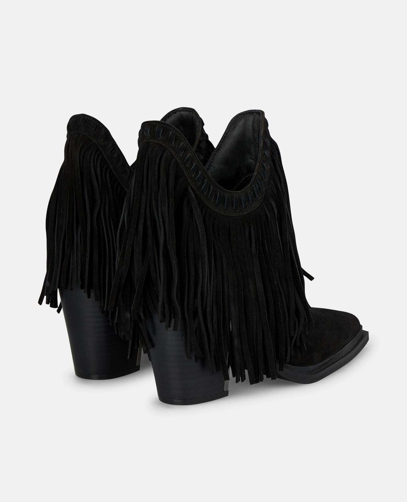 alma-en-pena-long-fringed-bootie-stiefeletten-schwarz-9-5-cm image 3