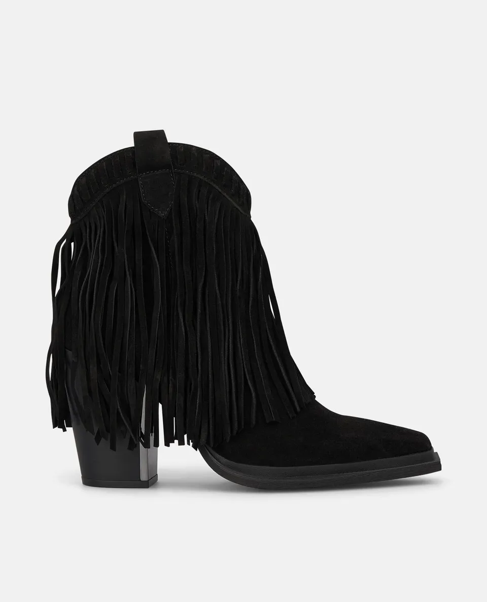 alma-en-pena-fransen-stiefeletten-schwarz-suede-8-5-cm image 1