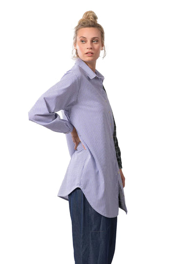 alembika-timeless-tunic-shirt-plaid-baumwoll-tunikahemd image 2