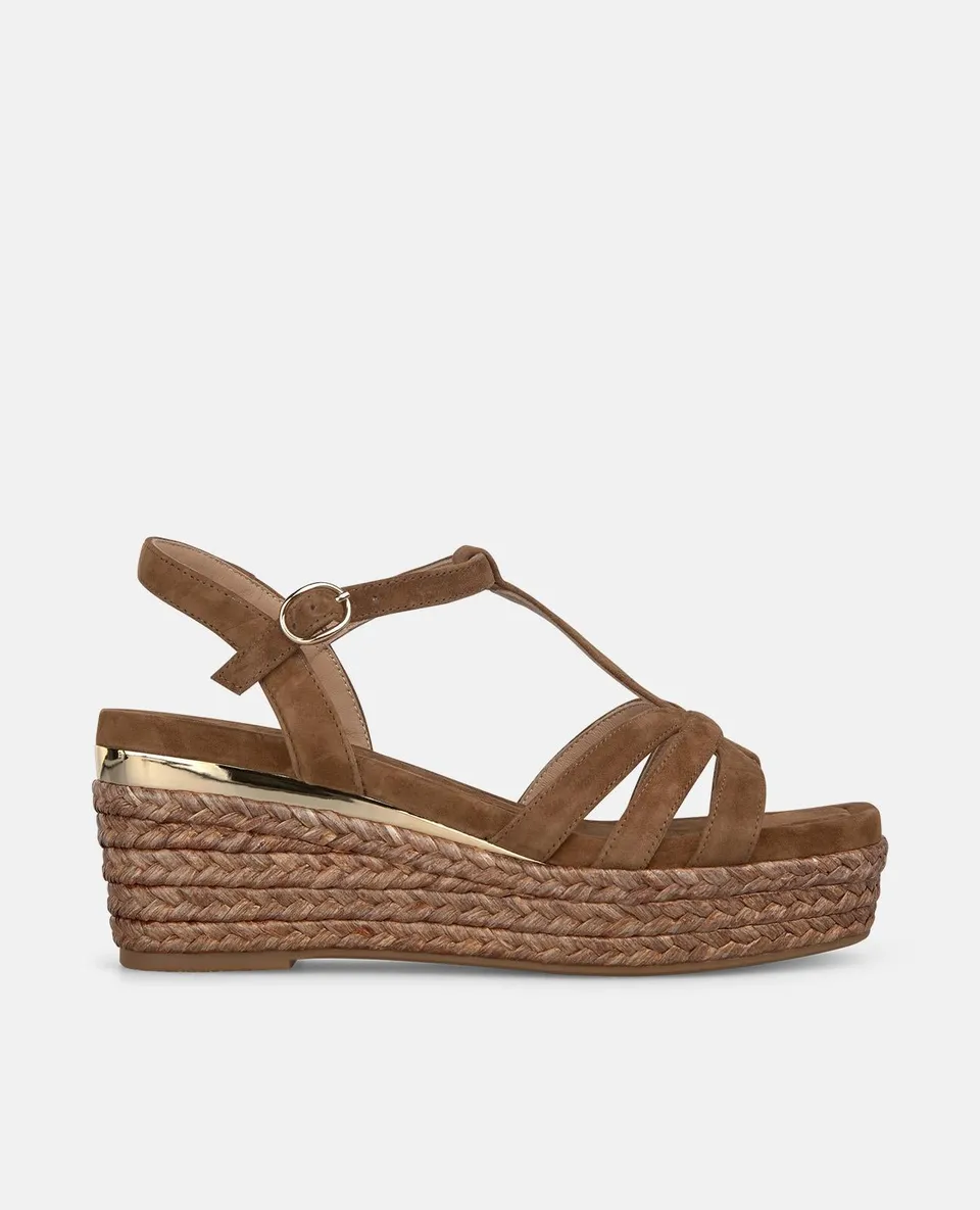alma-en-pena-esparto-sandal-with-beading-esparto-keilsandalette-caramelo-7-5-cm image 1
