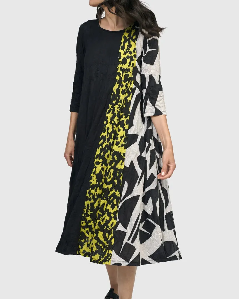 alembika-vortex-midi-kleid-python image 1
