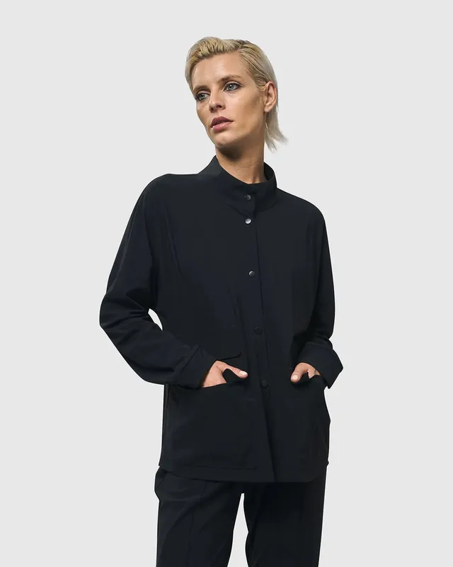 alembika-matrix-tech-jacke-schwarz-stehkragenjacke-upf50 image 1