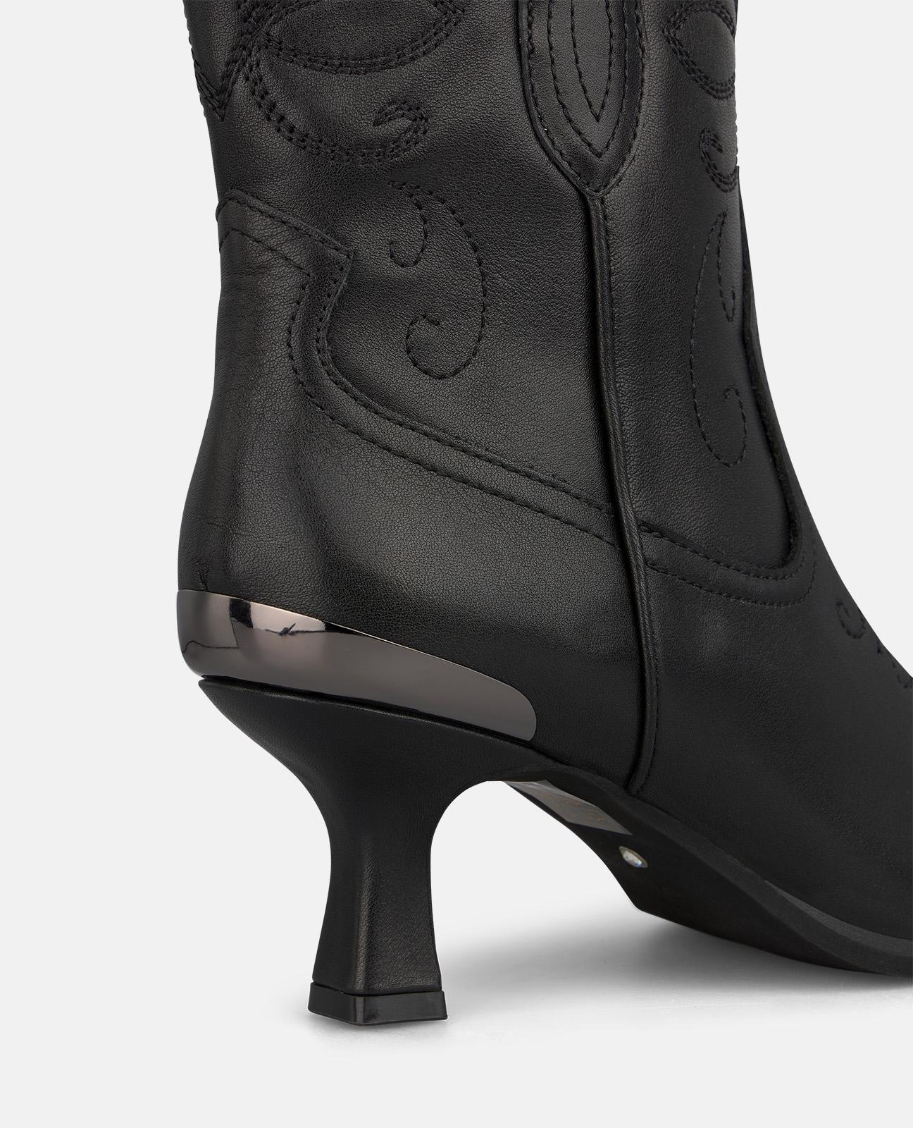 alma-en-pena-leather-cowboy-boots-rei-verschluss-schwarz image 4