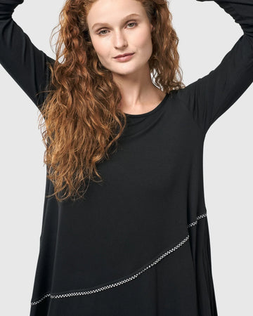 alembika-nightingale-pullover-midikleid-schwarz-fit-flare image 3